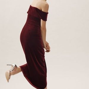 bhldn edison velvet dress